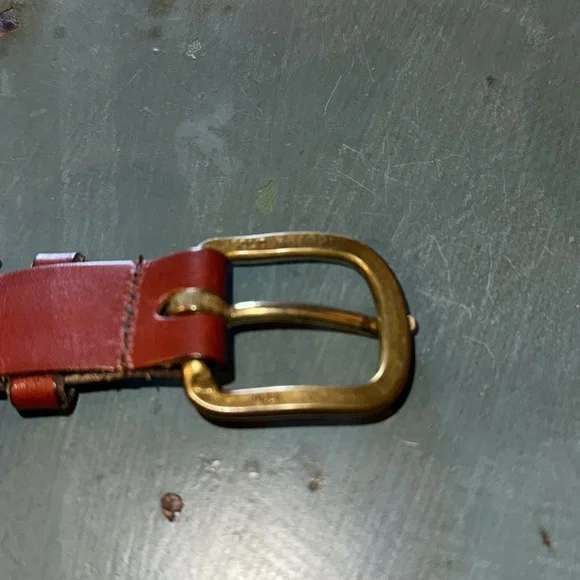 Leather Man Ltd. Essex, Conn nautical flag men belt measure 40 inches - Picture 2 of 5